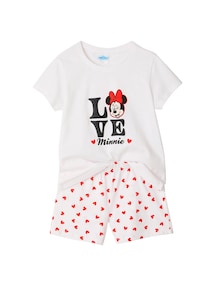 Schlafanzug mit LOVE-Schriftzug und Herzen Kinder Disney MINNIE MAUS