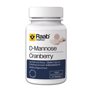 D-Mannose-Cranberry Lutschtabletten, Geschmack Waldfrucht, 24 Stück, 52,8 g