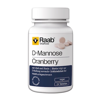 D-Mannose-Cranberry Lutschtabletten, Geschmack Waldfrucht, 24 Stück, 52,8 g 