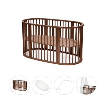 Bundle Sleepi V3 inkl. Matratze und Spannbetttuch, Himmelstange und Himmel