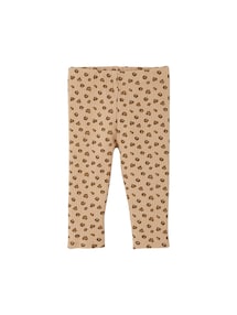 Bio-Kollektion: Gemusterte Baby Leggings aus Rippjersey
