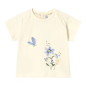 T-Shirt Blumen Schmetterling