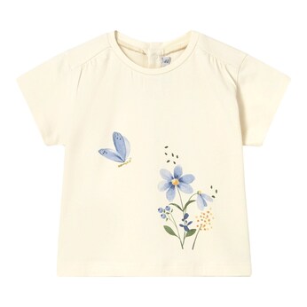 T-Shirt Blumen Schmetterling