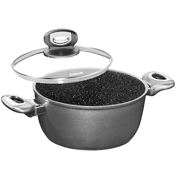 STONELINE Gourmundo  Kochtopf 24 cm | mit Deckel 