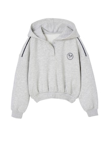 Mädchen Sport-Kapuzensweatshirt mit Recycling-Polyester