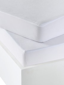 2er-Pack Frottee-Schonbezüge für Baby/Kinder Matratzen, atmungsaktiver Matratzenschutz