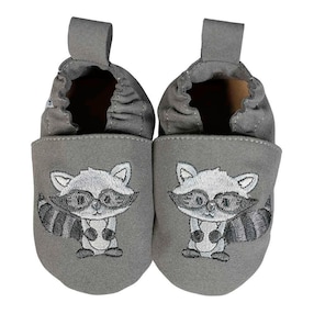 Kinderschuhe RecyStep Waschbär grau