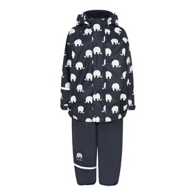 2-tlg. Set Regenjacke und Regenhose Elefanten