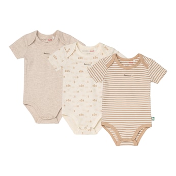 3er-Pack Bodys kurzarm Ringel Haus