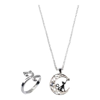 Schmuck-Set "Katzenwelt", 2-teilig