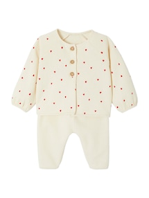 Baby-Set für Neugeborene: Sweatjacke & Hose