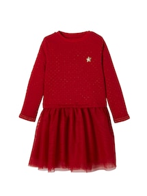 Festliches Mädchen Kleid, Materialmix
