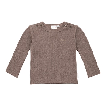 Shirt langarm Rippqualität