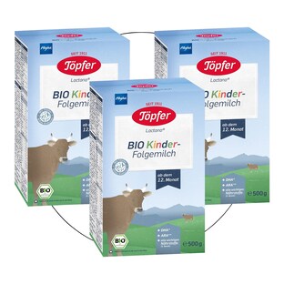 Bundle 3er Pack Bio Kinder-Folgemilch 500g