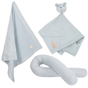 Geschenkset Baby Kuscheln und Spielen Lil Planet türkis 