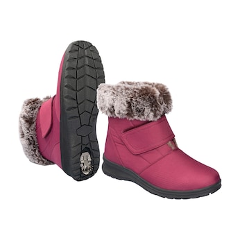 Winterstiefelette mit Spikes und Klett „Monika“