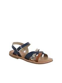 Kinder Leder-Sandalen mit Schnalle und Anziehtrick