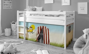 Vorhang für Kinder Hochbett Etagenbett mit Motiv