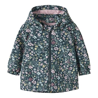 Windbreaker mit abnehmbarer Kapuze Blumen