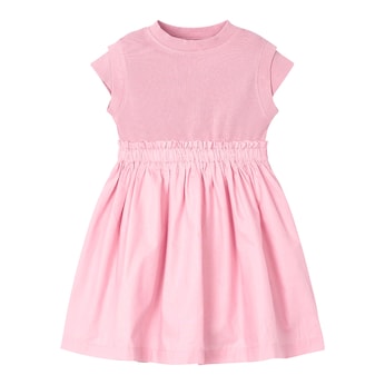 Kleid kurzarm Rippqualität
