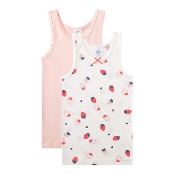 2er-Pack Unterhemden Erdbeeren