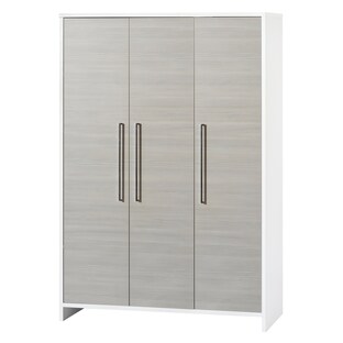 Kleiderschrank Eco Silber 3-türig