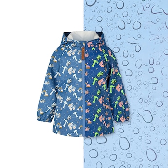 Regenjacke mit Kapuze Baustelle Farbwechsel