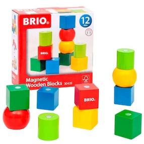 Magnetische Holzbausteine