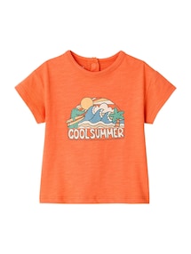 T-Shirt Baby Jungen mit Print, Bio-Baumwolle