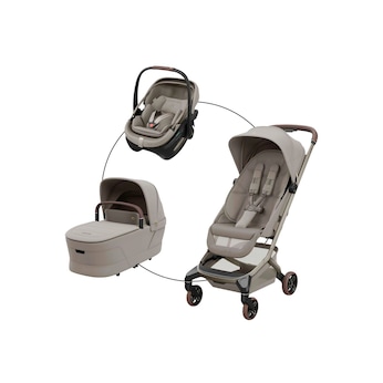 Kombikinderwagen Fame Cabin Trio-Set inkl. Babyschale Coral Slide Pro
