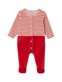 Baby Schlafanzug und Mütze aus Samt