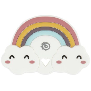 Beißring Silikon Regenbogen - ab Geburt