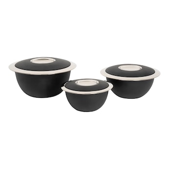 Edelstahl-Thermoschüssel-Set, 3-teilig