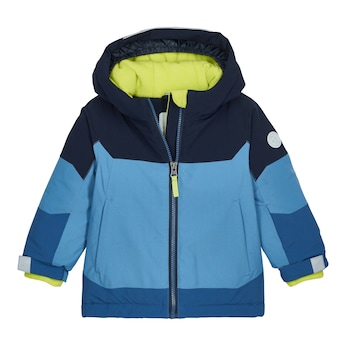 Winterjacke mit Kapuze Colorblock