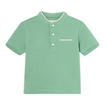 T-Shirt Stehkragen Piqué