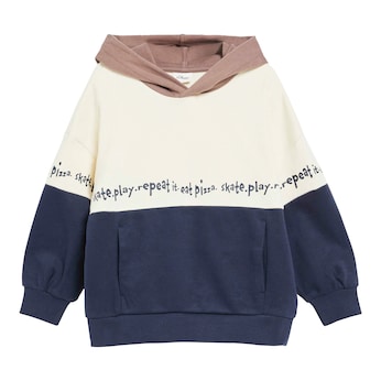Sweatshirt mit Kapuze Colorblock