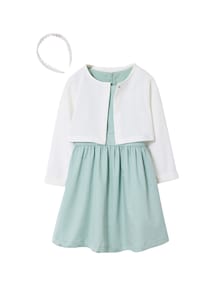 Set aus Kleid, Bolero und Haarreif für Mädchen, Kommunion
