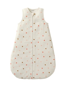 Baby Sommerschlafsack KLEINE HERZEN aus Musselin