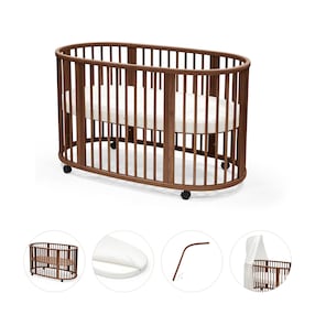 Bundle Sleepi inkl. Matratze und Spannbetttuch, Himmelstange und Himmell
