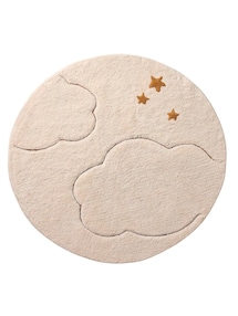 Runder Teppich Kinderzimmer WOLKEN