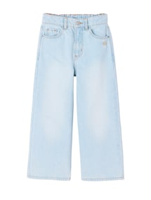 Weite Mädchen Jeans mit Dehnbund, Bundweite verstellbar