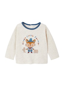 Baby Shirt mit Fuchs-Print