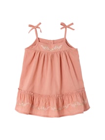 Baby Trägerkleid aus besticktem Voile
