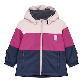 Winterjacke mit abnehmbarer Kapuze LWJER Colorblock