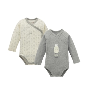 2er-Pack Wickelbodys langarm