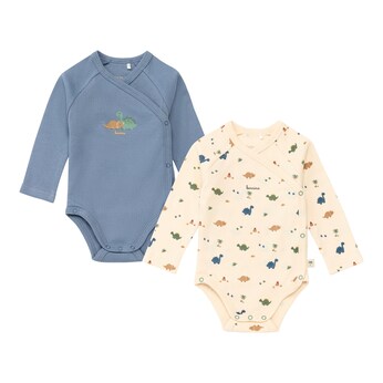 2er-Pack Wickelbodys langarm Wild Nature