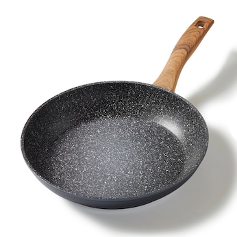 STONELINE Bratpfanne 28 cm | ohne Deckel - Holzoptik