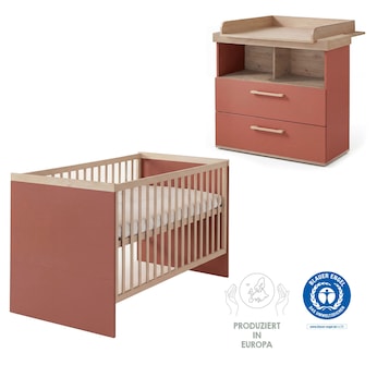 Kinderzimmerset Jimmy mauve/eiche
