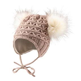 Winter-Strickmütze Bommel