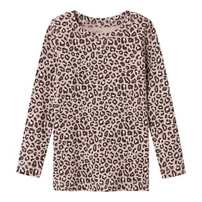 Shirt langarm Leoprint